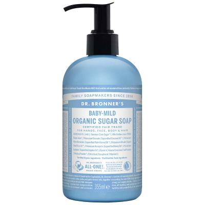 Dr. Bronner's Organic Sugar Soap Naked Unscented (355ml)