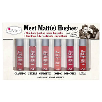 Thebalm Meet Matte Hughes Set - 6 Mini Long-Lasting Lipstick