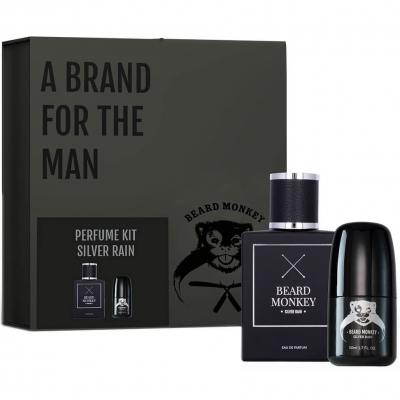 Beard Monkey Parfym Box Silver Rain Perfume & Deo