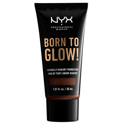NYX Professional Makeup Born To Glow Naturally Radiant Foundation 24 Deep Espresso