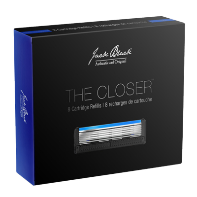 Jack Black The Closertm 5-Blade Cartridge Razor 8-Count Refills