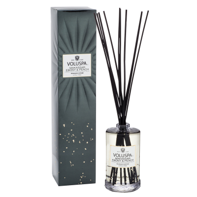 Voluspa Reed Diffuser Makassar Ebony And Peach (192 ml)