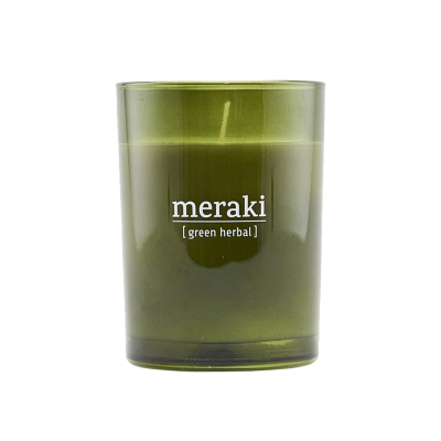 Meraki Scented Candle Green Herbal (35hrs)