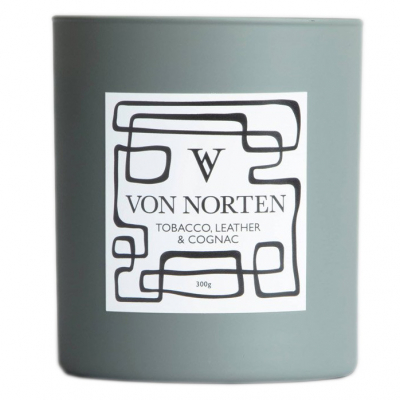 Von Norten Tobacco Leather and Cognac Candle