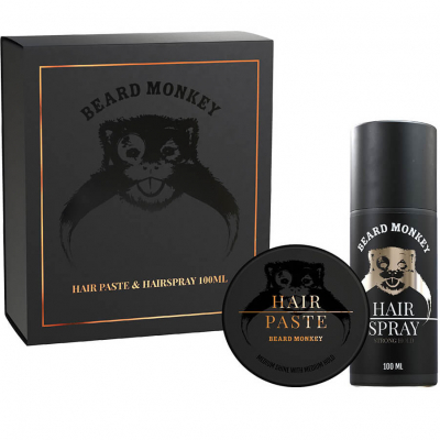 Beard Monkey Giftset Hair Paste and Hairspray (100ml)