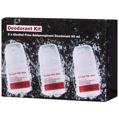 Recipe for Men Deodorant Kit (3 x 60 ml)