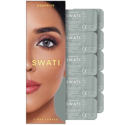 SWATI Cosmetics Graphite 1 Day Lenses