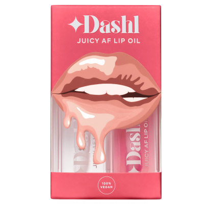 Dashl Juicy AF Lip Oil 2-Pack Look Good Naked And Blushing (7,8 ml)