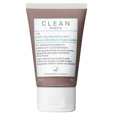 Clean Reserve Purple Clay Detoxifying Face Mask (59 ml)