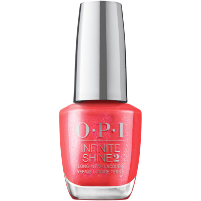 OPI Infinite Shine Left Your Texts On Red