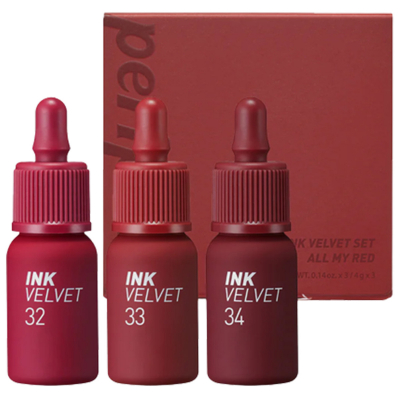 Peripera Ink Velvet Set 003 All My Red