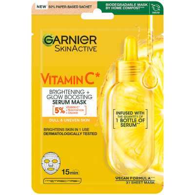 Garnier Skin Active Vitamin C Sheet Mask Super Hydrating + Brightening (28 g)