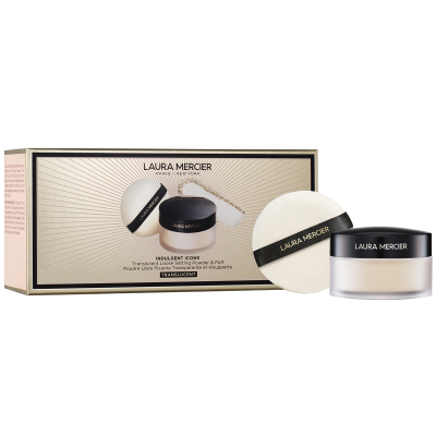 Laura Mercier Holiday Set Indulgent Icons Translucent Loose Setting Powder And Puff (29 g)