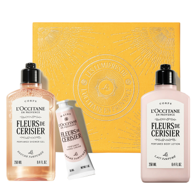 L’Occitane en Provence Fleurs De Cerisier Cherry Blossom Body Gift (2 x 250 + 30 ml)