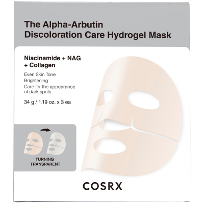 CosRx The Alpha-Arbutin Discoloration Care Hydrogel Mask (3 pcs)