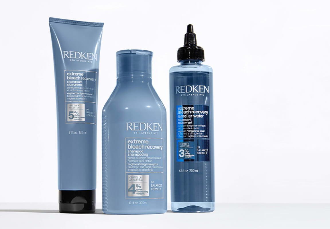 Red je geblondeerde en beschadigde haar met Redken's Extreme Bleach Recovery