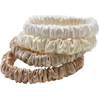 Lenoites Mulberry Silk Skinny Scrunchies