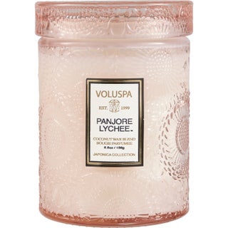 Voluspa Small Glass Jar Panjore Lychee 50H