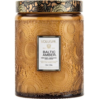 Voluspa Large Glass Jar Candle Baltic Amber 100H