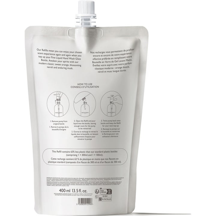 Orange & Bergamot Fine Liquid Hand Wash Refill