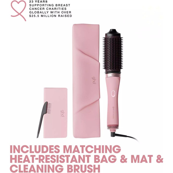 Duet Blowdry Limited Edition Hair Dryer Brush in Dusted Pink
